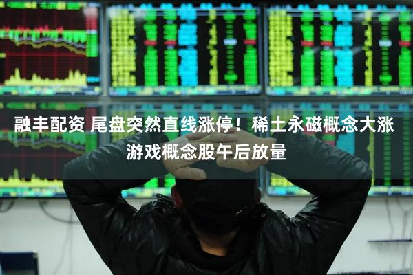 融丰配资 尾盘突然直线涨停！稀土永磁概念大涨 游戏概念股午后放量