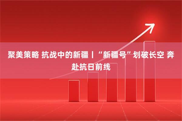聚美策略 抗战中的新疆丨“新疆号”划破长空 奔赴抗日前线