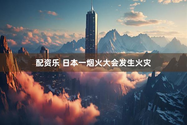 配资乐 日本一烟火大会发生火灾