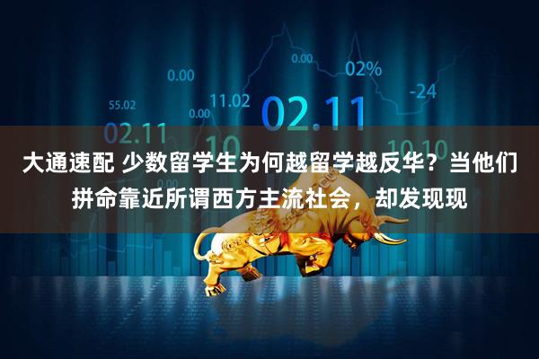 大通速配 少数留学生为何越留学越反华？当他们拼命靠近所谓西方主流社会，却发现现